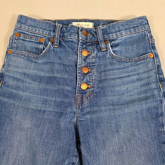 Madewell Jeans Womens 26 Blue Denim High Rise The Perfect Vintage Crop Jean - Picture 2 of 13